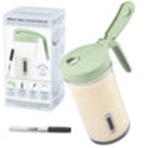 Masontops Breast Milk Storage Kit | 24 oz Glass Mason Jar with Lid & Thermometer - Masontops.com