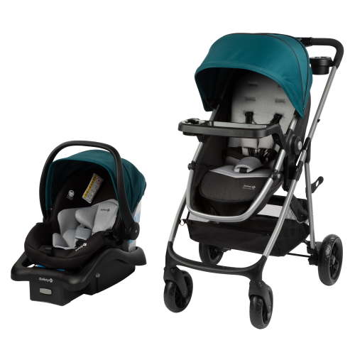 Safety 1st Grow and Go Flex 8-in-1 Baby Rear Facing Car Seat and Stroller Combo, Forest Tide