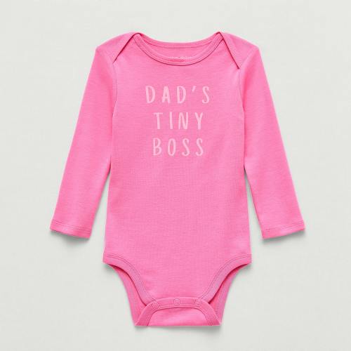 Okie Dokie Baby Girls Crew Neck Long Sleeve Rib Bodysuit, Color: Popular Pink - JCPenney