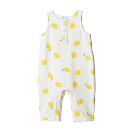 Amazon Essentials x Sofia Grainge Unisex Babies' Sleeveless Lightweight French Terry Romper