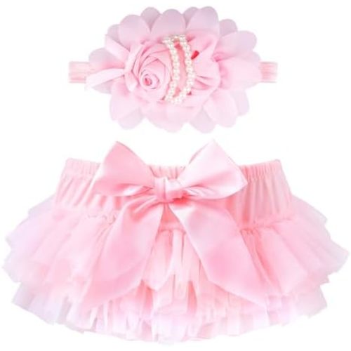 Infant Baby Girl Tutu Skirt with Headband
