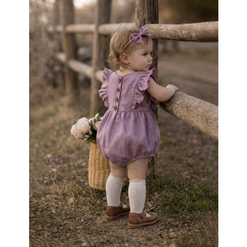 Gabriella Sleeveless Romper 3pc Set – Olive and Cradle