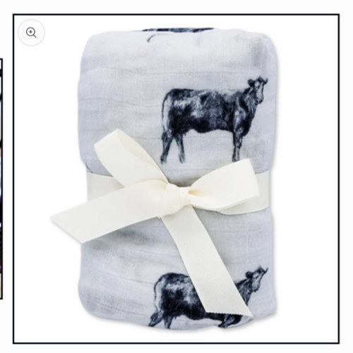 Gray Angus Bamboo Muslin Crib Sheet – Cowkid Clothing Company