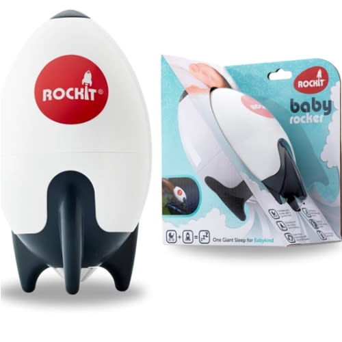 Rockit Rocker (AA Battery Version) - Baby Sleep Aid Gently Rocks Any Stroller or Buggy, Adjustable Speed with 60 Minute Timer - Fits All Pushchairs & Prams to Create a Portable Baby Bouncer