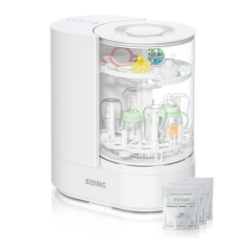 SIJING Glass Chamber Baby Bottle Washer & Sterilizer & Dryer