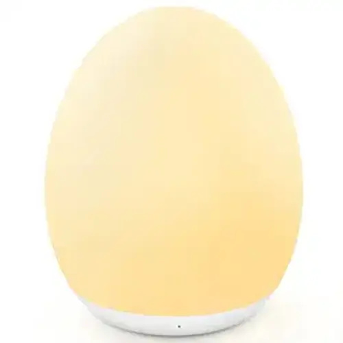 Night Light for Kids, Baby Night Light with 7 Colors Changing Mode & Stepless Dimming, Nursery Night Light BPA Free,Rechargeable Egg Night Light for Breastfeeding 1h Timer & Touch Control