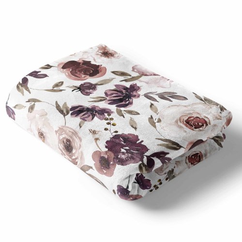 Demis Dusty Purple Floral Blanket