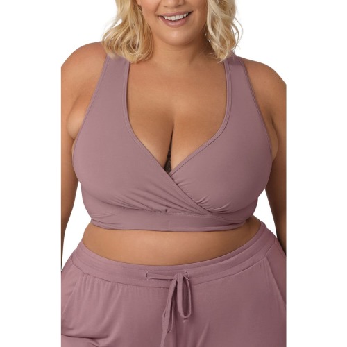 Busty French Terry Racerback Nursing & Sleep Bra - Fits Sizes 30E-46H, X-Large G(4D)