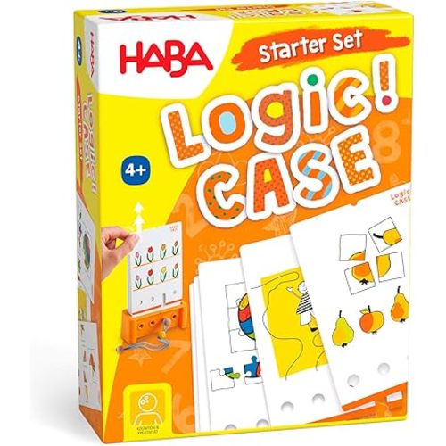 HABA Logic! CASE Starter Set - Brain Building Puzzles for Ages 4+