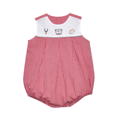 Bulldog Trio Red/Black Boy Bubble – Max + Molly