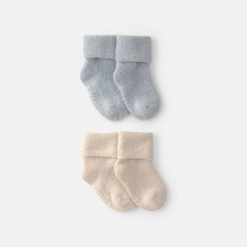 Baby 4-Pack Baby Booties - Blue/Ivory | Carter’s Oshkosh Canada