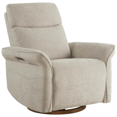 Vinca Power Swivel Nursery Glider Recliner with Power Lumbar & Headrest
