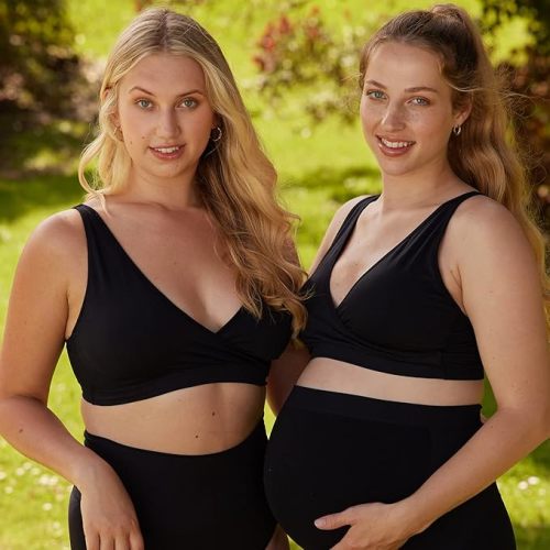 Suekaphin 5pack Nursing Bra Maternity Bra Breastfeeding Sleeping/Sleep Bra Pregnancy Women's Seamless Bralette Wirefree