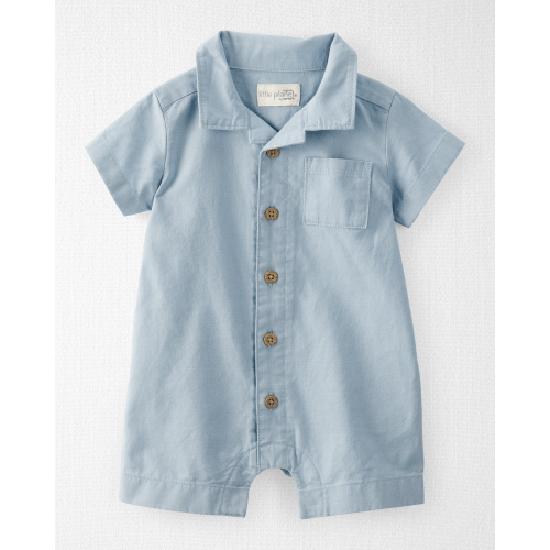 Baby Linen Romper Made with Organic Cotton - Little Planet | Carter's