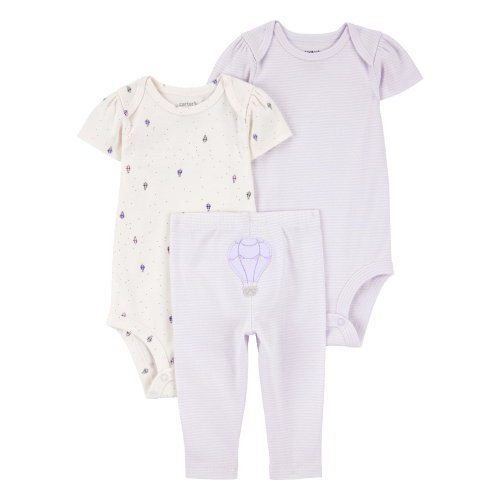 Baby Girl 3-Piece Hot Air Balloon Little Character Set® - Purple - Carter's | Carter's