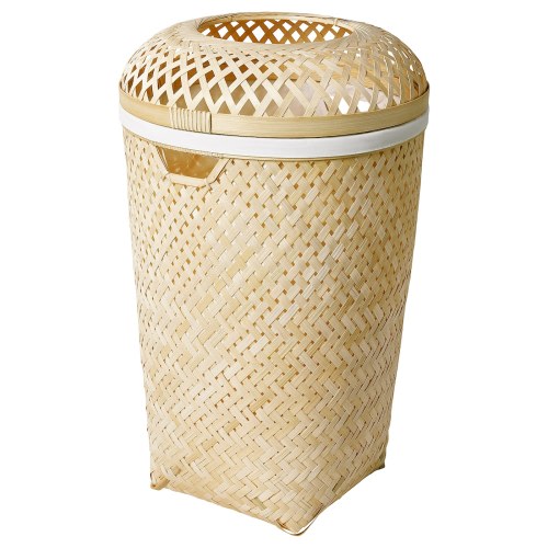 SALUDING Laundry basket - handmade bamboo 13 gallon