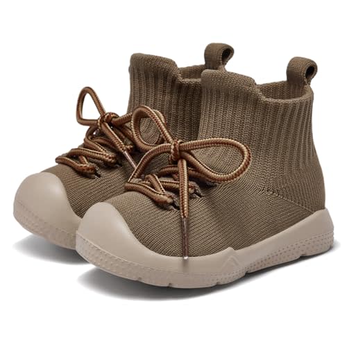 MORENDL Baby Sock Shoes Toddler Sneakers Infant Tennis Slip On Walking Shoes Boys & Girls Non-Slip Slippers