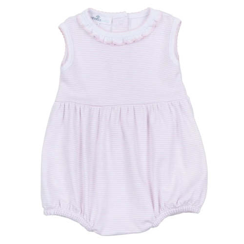 Mini Stripes Ruffle Sleeveless Bubble- Pink – VACE