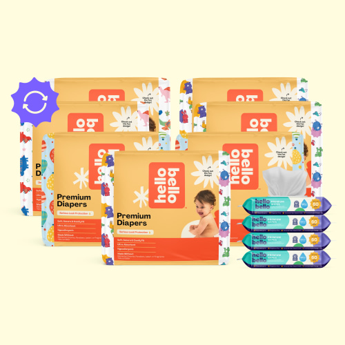 Premium Baby Diaper Subscription - Diapers, Wipes + Extras | Hello Bello