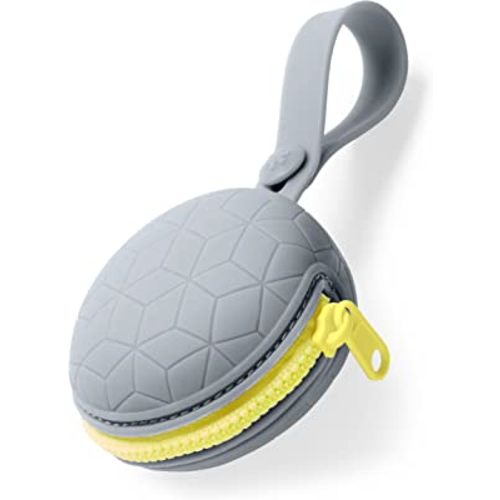 Skip Hop Silicone Pacifier Holder, Grab & Go, Grey