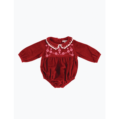Millie Romper in Red Flame