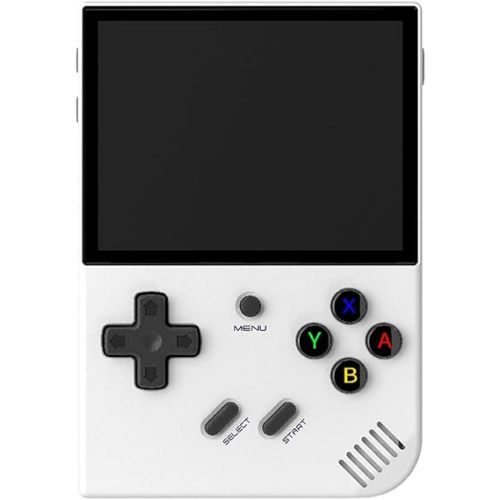 RG35XX Plus Handheld Game Console, Retro Video Games with 64G TF Card 5500 Games Linux OS, Built-in 3300mAh Battery 3.5 Inch IPS Screen, Support 5G WiFi Bluetooth HDMI TV Output (White)