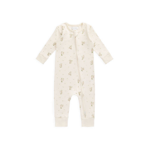 Organic Cotton Jude Onepiece - Josepha Egret Small – Jamie Kay USA