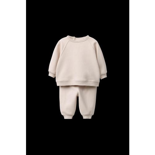 SWEATSHIRT AND JOGGER SET WITH BRUSHED INTERIOR - Light beige | ZARA United States