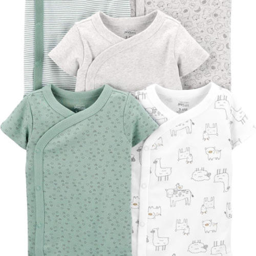 Simple Joys by Carter's unisex-baby 5-pack Side Snap Short-sleeve Bodysuit