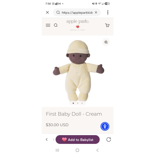 First Baby Doll - Cream