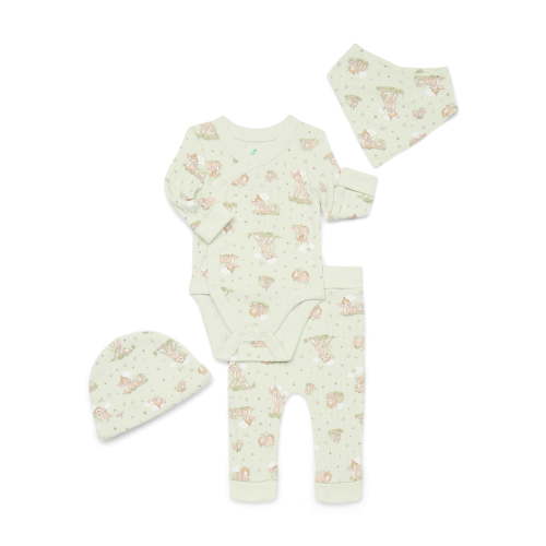 Disney Baby Wishes and Dreams Character Baby Allover Print Take Me Home Set, 4-Piece, Sizes Preemie-6/9 Months