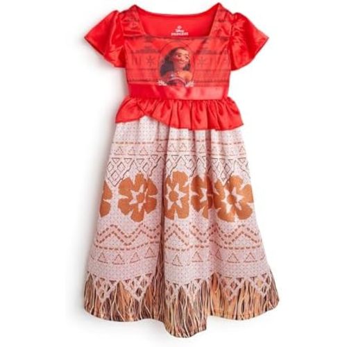 Disney Girls' Princess Dress Nightgown, Fantasy Gown, Soft & Cute Pajamas for Kids