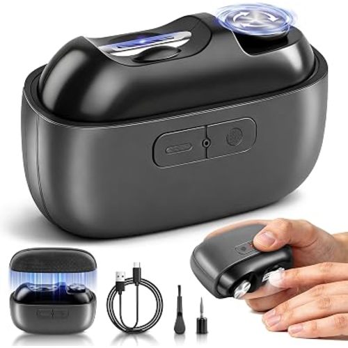 Electric Nail Clipper, Electric Nail Trimmer with Light and Nail Scraps Storage, Electric Toenail Clippers with Polishing, Rechargeable Electric Automatic Nail Clipper for Seniors, Women, Men (Black)