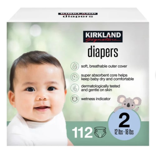 Kirkland Signature Diaper Size 2, 112-count | Costco