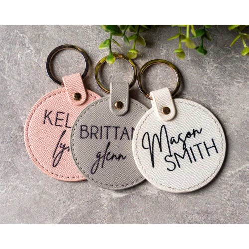 Diaper Bag Keychain, Backpack Name Tags, Personalized Tags, Bookbag Tag, Leather Keychain, Personalized Name for Bags, Luggage Tag, Engraved