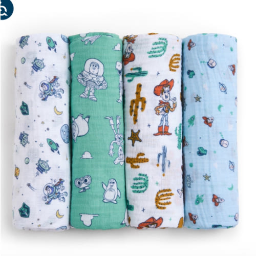 aden + anais Disney™ Toy Story essentials cotton muslin swaddles 4 pack