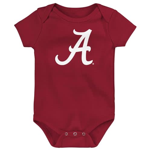 Outerstuff NCAA Officially Licensed Newborn & Infants 0-24 Months Primary Logo Creeper Bodysuit Romper