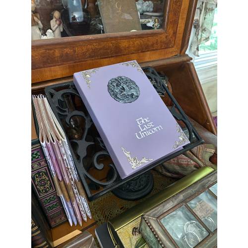 The Last Unicorn Book: Leather Bound, Antique, Lilac Wood Version, (by Peter S. Beagle)