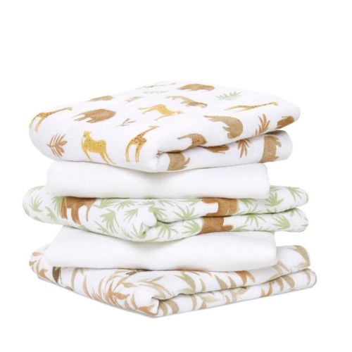 aden + anais essentials 5pk Cotton Muslin Musy Squares Security Blankets