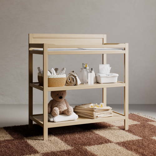 Storkcraft Alpine Infant Changing Table with Changing Pad, Driftwood
