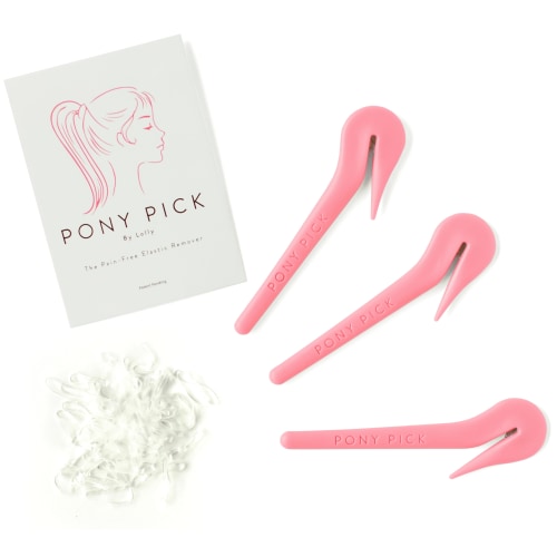 THE PONY PICK - Hair Elastic Band Cutter, Clear Elastics