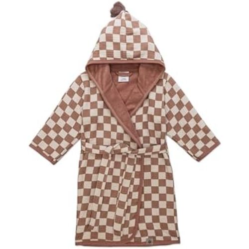 Parker Baby Co. Toddler Bathrobe & Swim Cover Up - Soft Muslin Cotton, Quick Drying Terry Lining for Boys & Girls 1-5 Years