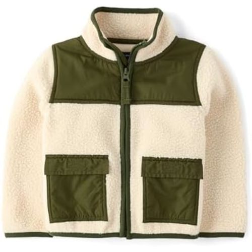 The Children's Place baby-boys And Toddler Long Sleeve Sherpa Fleece Full Zip Jacket
