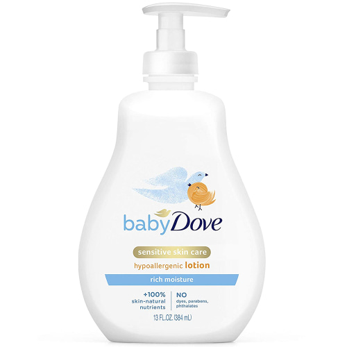 Dove Baby Rich Moisture Lotion, Fragrance-Free, 13 Ounce
