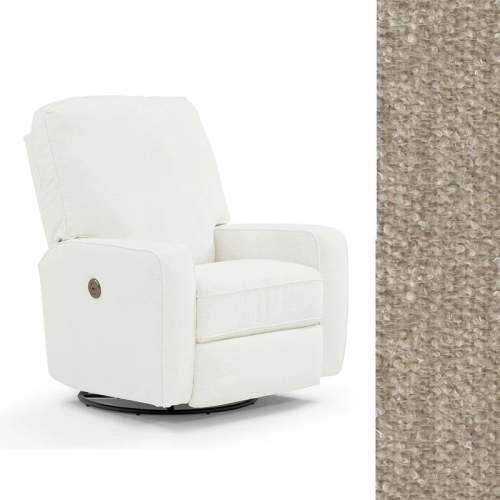 Storytime by Best Chairs Bilana Power Swivel Glider Recliner  - Linen 28629