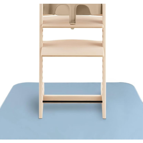 mushie Baby Splat Mat 42.5x42.5 Inch (Tradewinds) | Water Resistant for Under High Chair and Infant Play