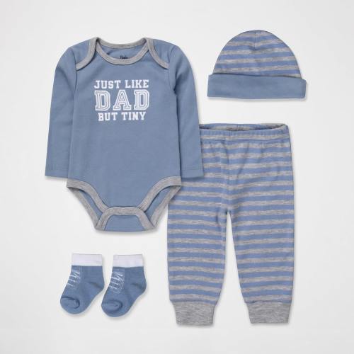 Baby Essentials Baby Boys 4-pc. Baby Clothing Set, Color: Blue - JCPenney