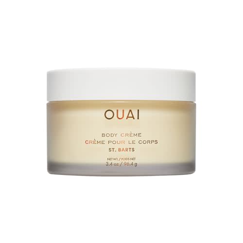 OUAI Body Creme, St. Barts Travel Size - Hydrating Body Cream (3.4 oz) | With Cupuaçu Butter, Coconut Oil & Squalane - Softens Skin and Delivers Healthy-Looking Glow - Sulfate Free Skin Care