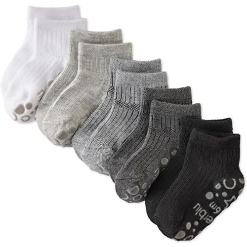 Butterblu Zuri Multipack Socks for Infants & Toddlers with Grippers | GOTS Certified Organic Cotton, Sustainably Made Low Cut Socks, Non-slip gripper soles, Made to Match Collection