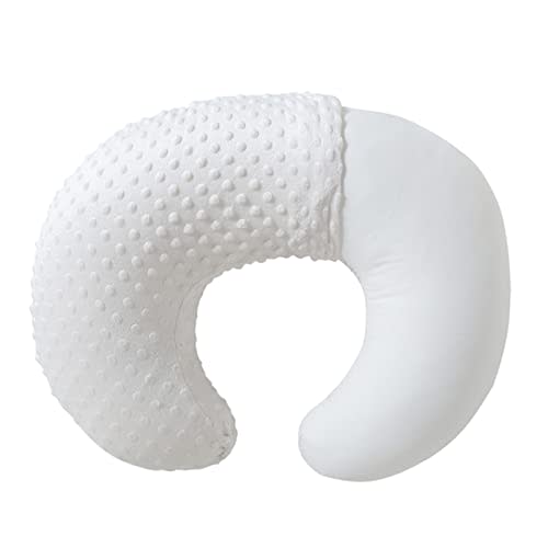 Nursing Pillow and Body Positioner with Premium Slipcover | for Breastfeeding for Baby Boys and Girls, Feeding Pillow with Breathable Comfortable Pillowcase (Cloud Dancer)